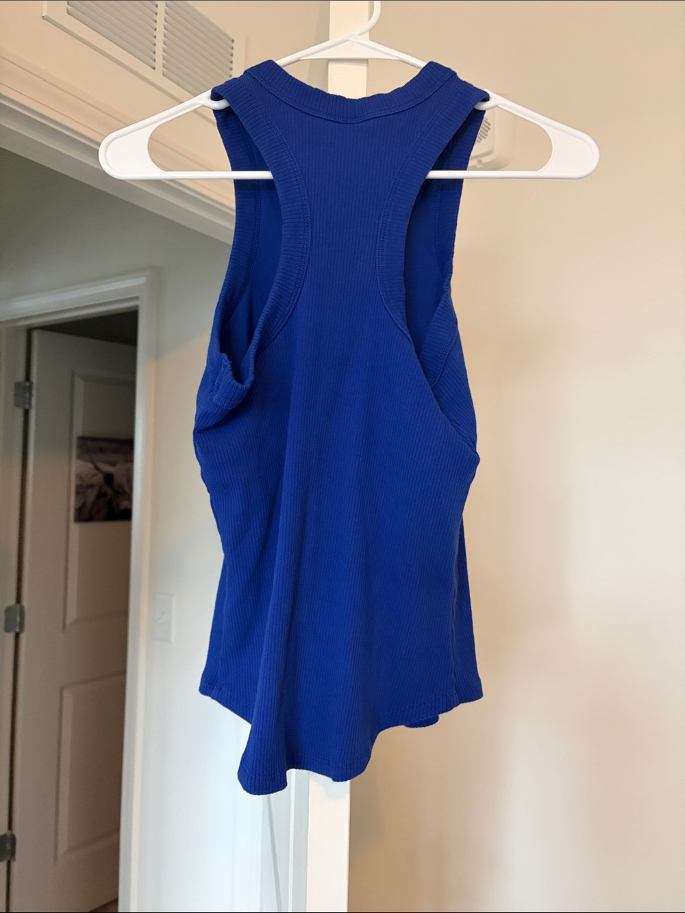Fabletics Royal Blue Ribbed Tank Top - Picture 2 of 3